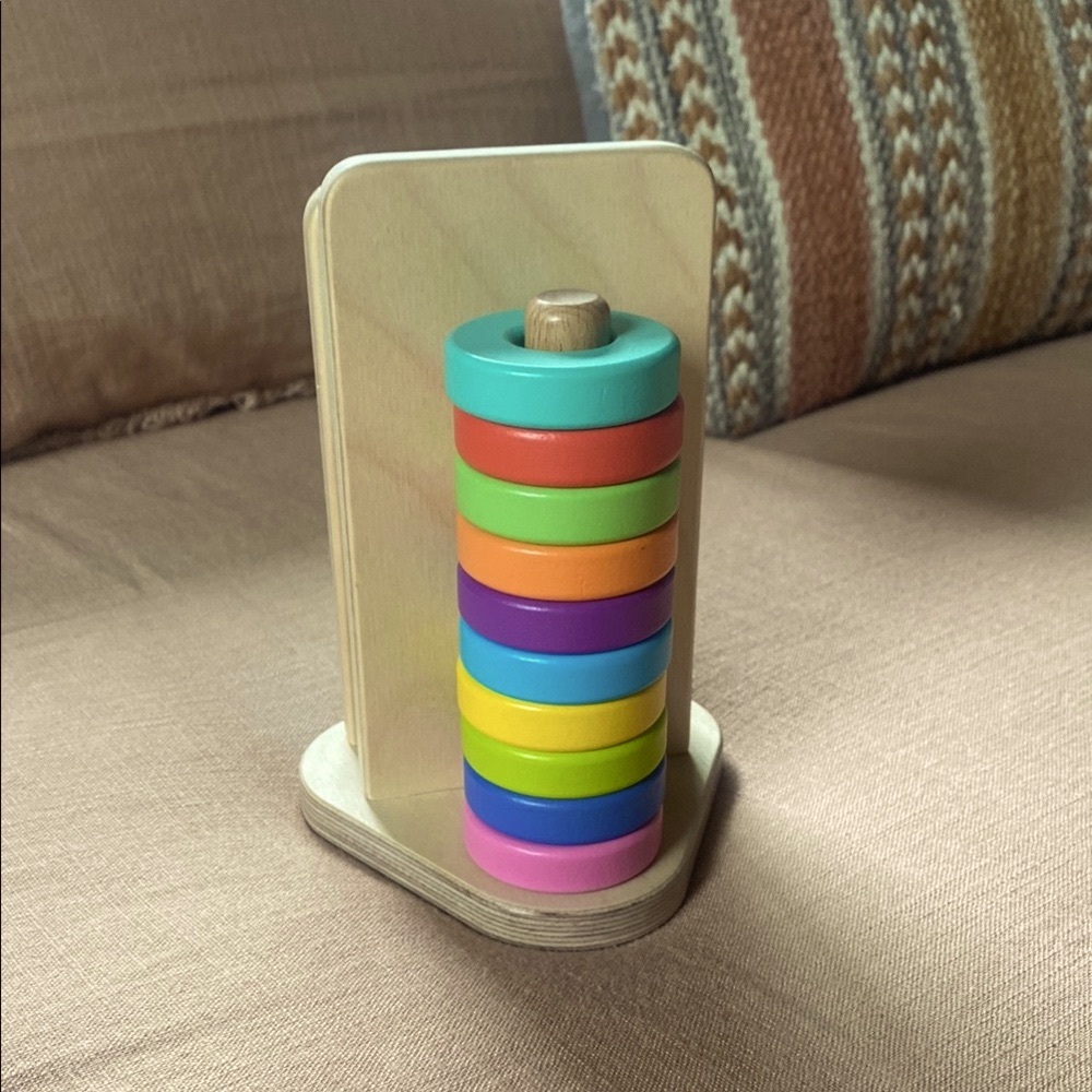 LOVEVERY Wooden Stack & Slot Toy